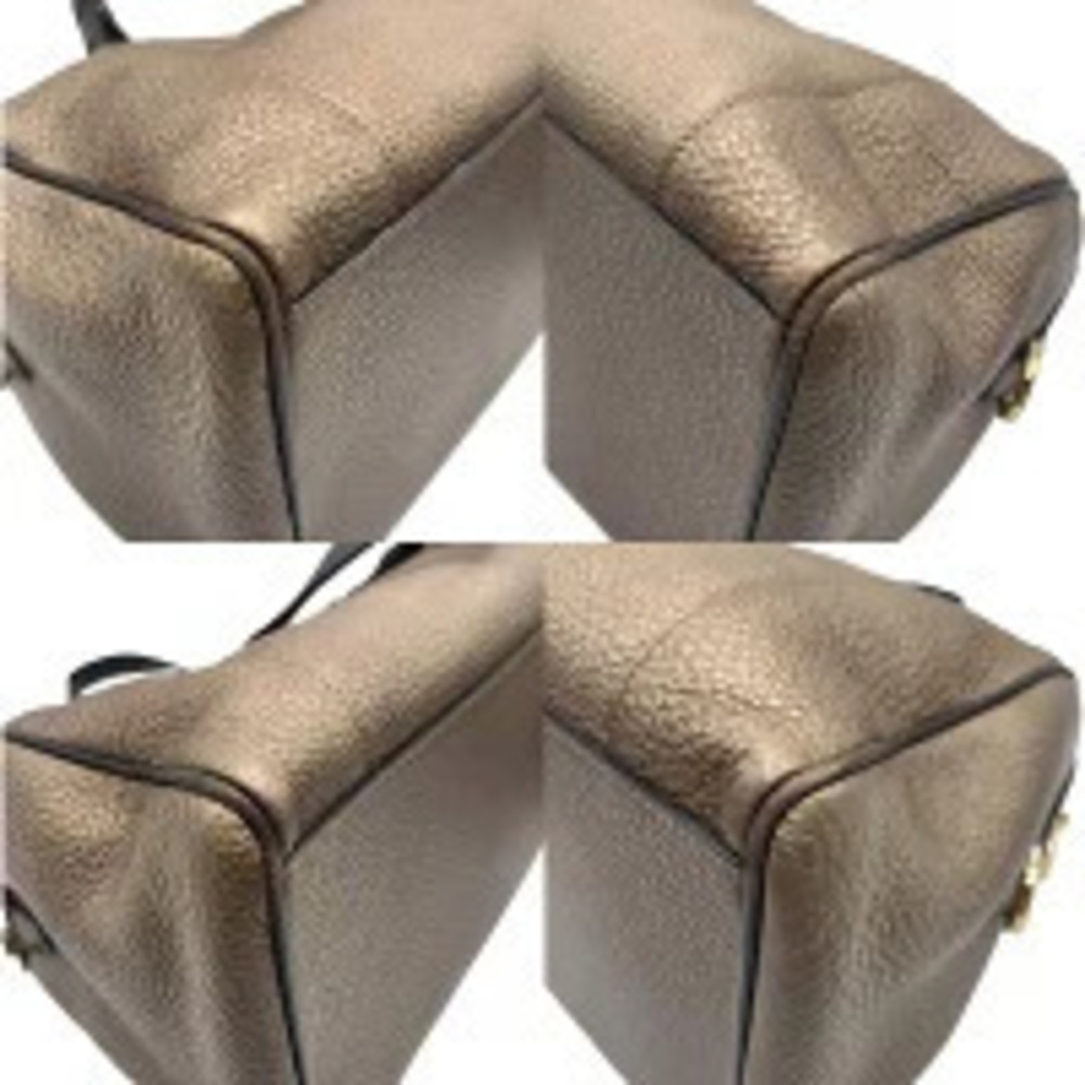 Loewe Tan Bag Boston Bronze Handbag Shoulder Leather Fusta View 3